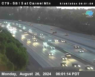 NB 15 at Carmel Mountain Rd.