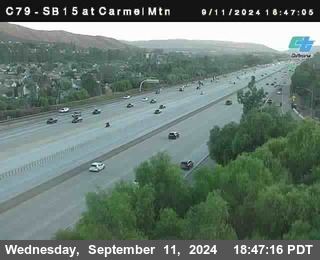 NB 15 at Carmel Mountain Rd.