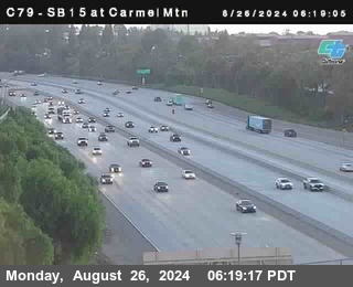 NB 15 at Carmel Mountain Rd.