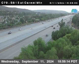 NB 15 at Carmel Mountain Rd.