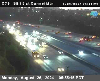 NB 15 at Carmel Mountain Rd.