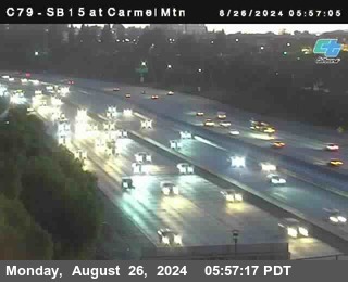 NB 15 at Carmel Mountain Rd.