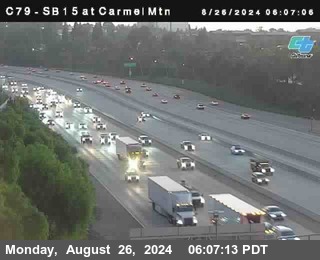 NB 15 at Carmel Mountain Rd.