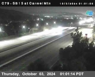 NB 15 at Carmel Mountain Rd.