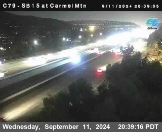 NB 15 at Carmel Mountain Rd.