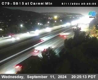 NB 15 at Carmel Mountain Rd.