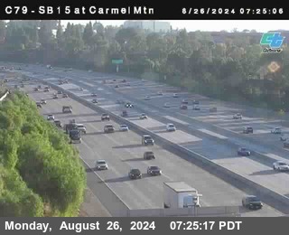 NB 15 at Carmel Mountain Rd.