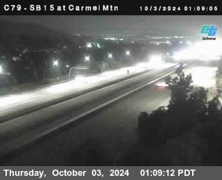 NB 15 at Carmel Mountain Rd.