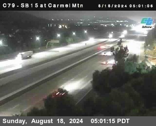 NB 15 at Carmel Mountain Rd.