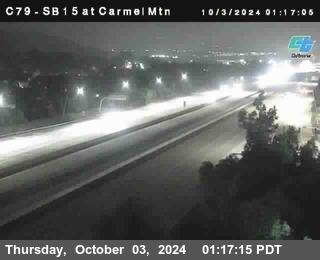 NB 15 at Carmel Mountain Rd.