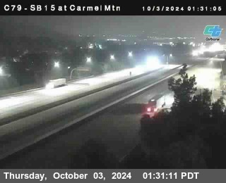 NB 15 at Carmel Mountain Rd.