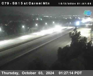 NB 15 at Carmel Mountain Rd.