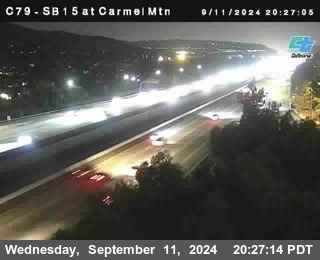 NB 15 at Carmel Mountain Rd.