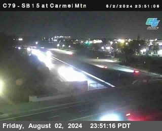 NB 15 at Carmel Mountain Rd.