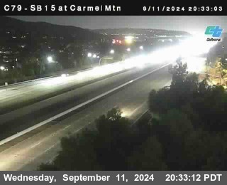 NB 15 at Carmel Mountain Rd.