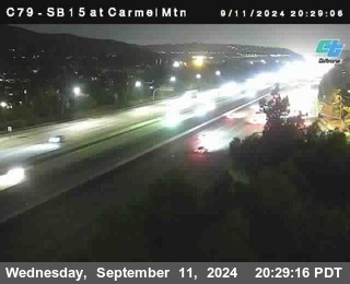 NB 15 at Carmel Mountain Rd.