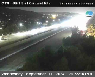 NB 15 at Carmel Mountain Rd.