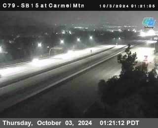 NB 15 at Carmel Mountain Rd.