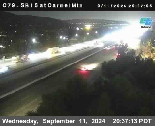 NB 15 at Carmel Mountain Rd.