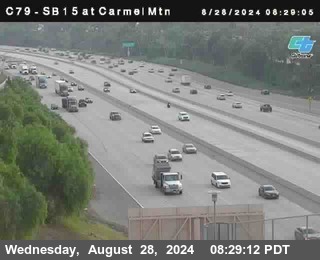 NB 15 at Carmel Mountain Rd.