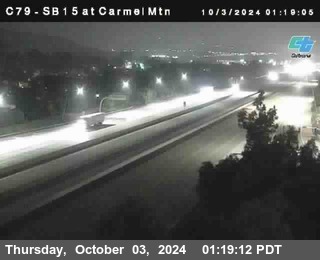 NB 15 at Carmel Mountain Rd.