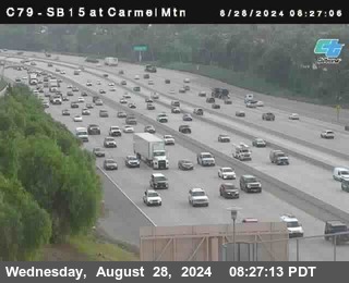 NB 15 at Carmel Mountain Rd.