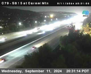 NB 15 at Carmel Mountain Rd.