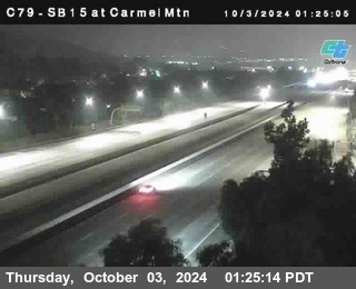 NB 15 at Carmel Mountain Rd.