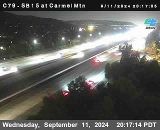 NB 15 at Carmel Mountain Rd.