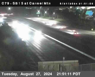 NB 15 at Carmel Mountain Rd.