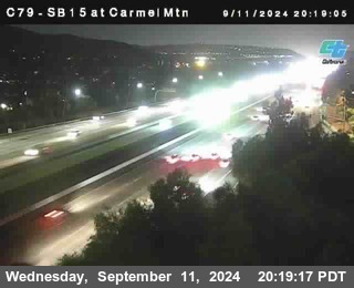 NB 15 at Carmel Mountain Rd.