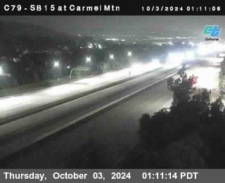 NB 15 at Carmel Mountain Rd.