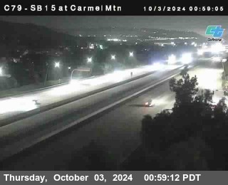 NB 15 at Carmel Mountain Rd.