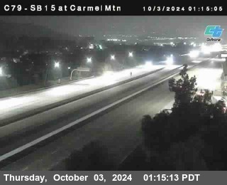 NB 15 at Carmel Mountain Rd.