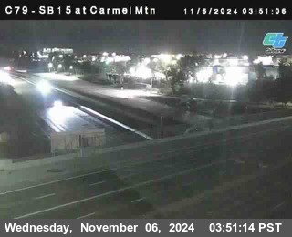 NB 15 at Carmel Mountain Rd.