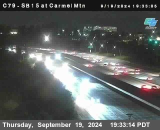 NB 15 at Carmel Mountain Rd.