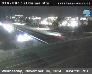 NB 15 at Carmel Mountain Rd.