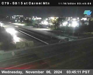 NB 15 at Carmel Mountain Rd.