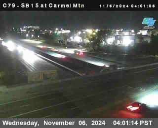 NB 15 at Carmel Mountain Rd.