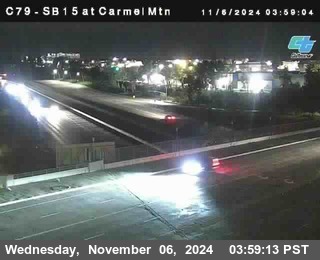 NB 15 at Carmel Mountain Rd.