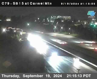 NB 15 at Carmel Mountain Rd.