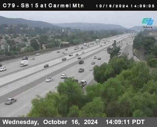 NB 15 at Carmel Mountain Rd.