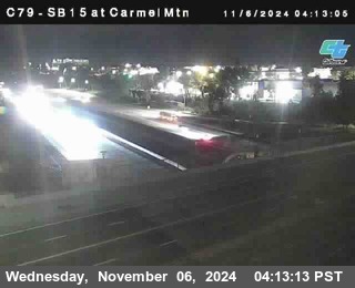 NB 15 at Carmel Mountain Rd.