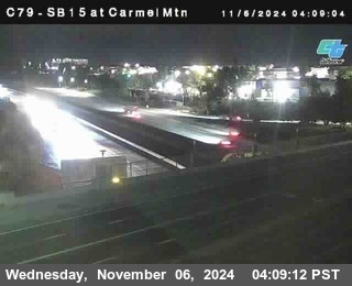 NB 15 at Carmel Mountain Rd.