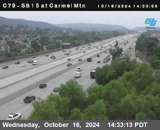 NB 15 at Carmel Mountain Rd.