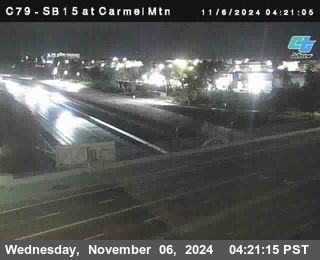 NB 15 at Carmel Mountain Rd.