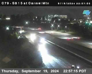 NB 15 at Carmel Mountain Rd.