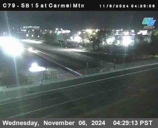 NB 15 at Carmel Mountain Rd.