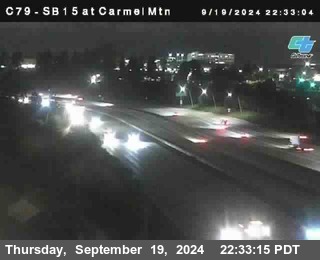 NB 15 at Carmel Mountain Rd.