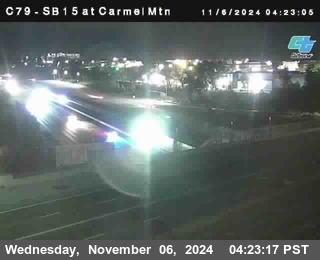 NB 15 at Carmel Mountain Rd.